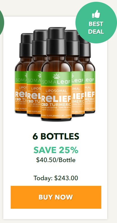 SomaLeaf 6 Bottles — Best Value 180-Day Supply at $40.50 each